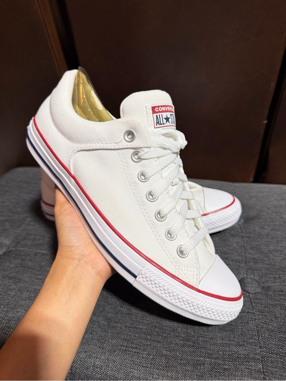 Converse Chuck Taylor All Star Low Top White Canvas Sneakers Unisex W11 - M9
